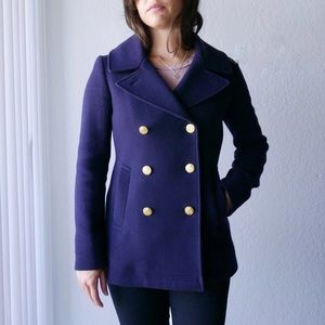 J.Crew Stadium Cloth Nello Gori Pea Coat
